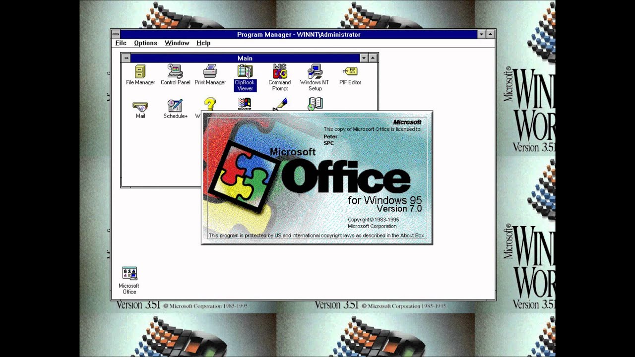 Windows NT 3.51 startup