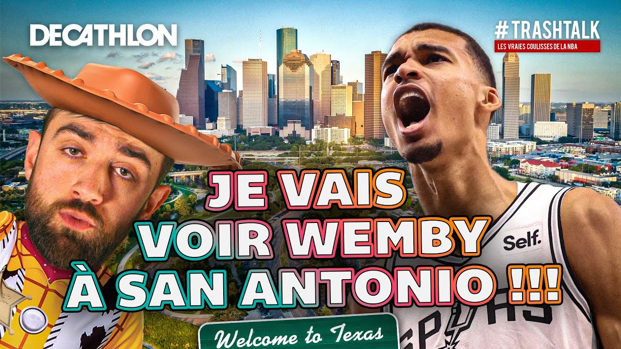 JE VAIS VOIR VICTOR WEMBANYAMA JOUER À SAN ANTONIO !! (VLOG)