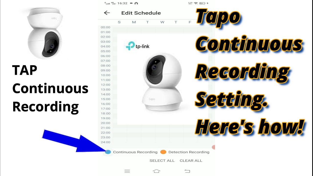 paano mag setting ng continuous recording sa tapo wifi camera #tapo #camera