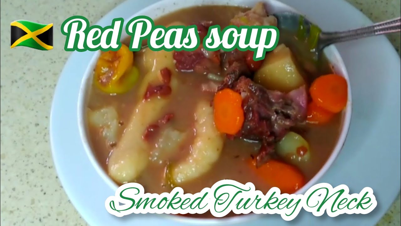 Tasty Jamaican Red Peas Soup With Smoked Turkey Neck//Caribbean Red Beans Soup Recipe//Soup Lover