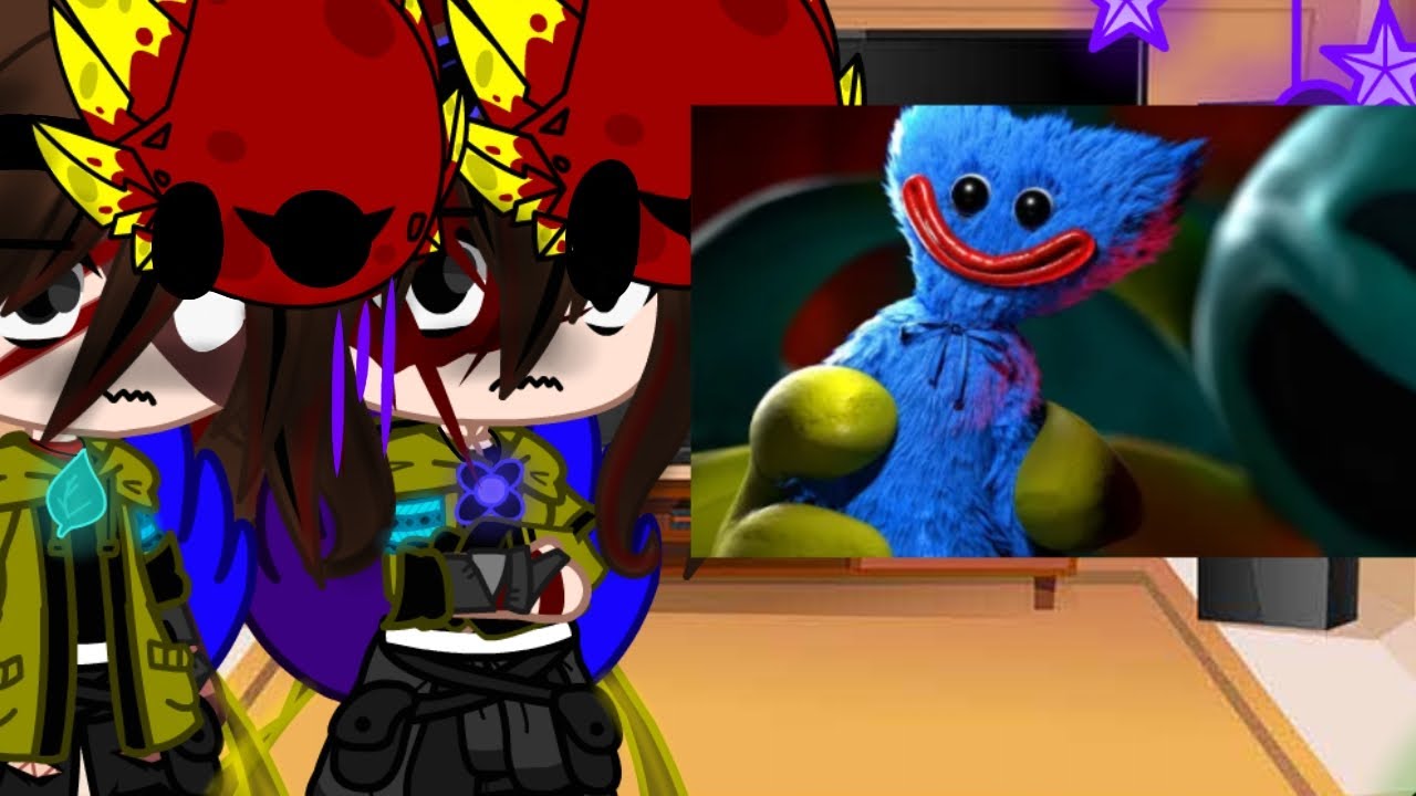Poppy playtime reacts to chapter 4 game play/ late | My AU💀