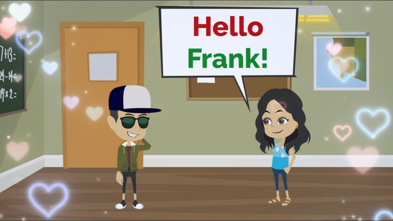 Frank meets a girl | English story | Basic English communication