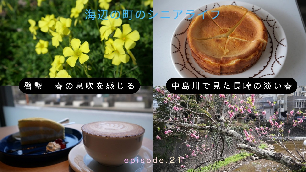 啓蟄　春の息吹を感じる。中島川で見た長崎の淡い春