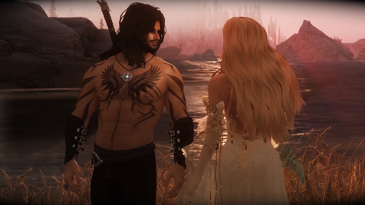 Kaidan and Dragonborn dance the Tango Skyrim Special Edition