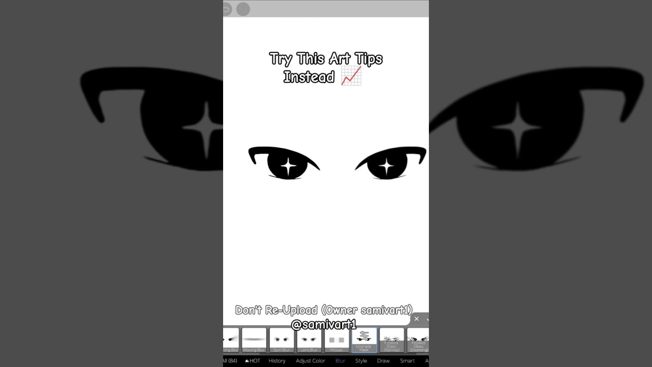 This Fixing Blurry Drawing Hack Using Ibispaintx #samivart #art #hack #ibispaintx #digitalart