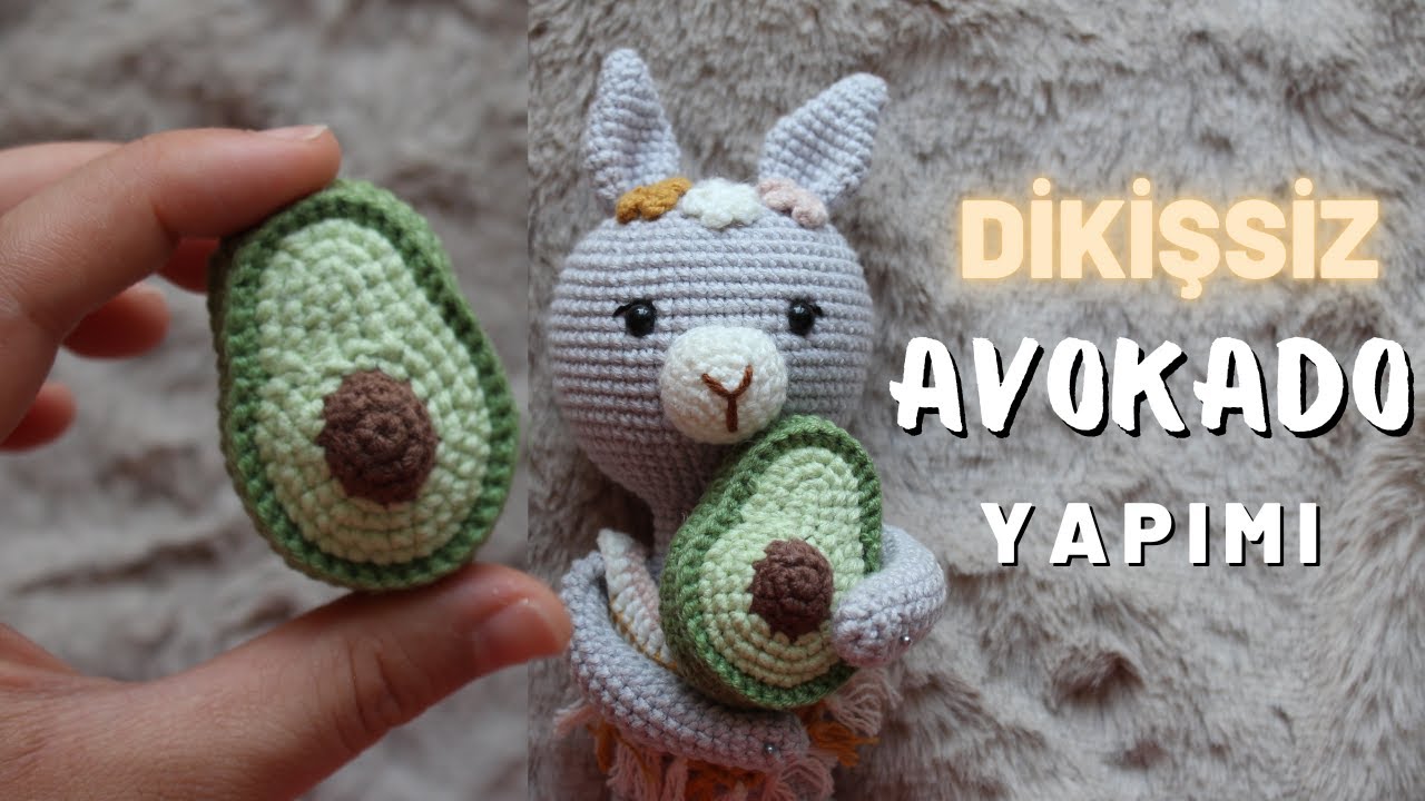 Amigurumi Avokado Yapımı - Anahtarlık | DİKİŞSİZ