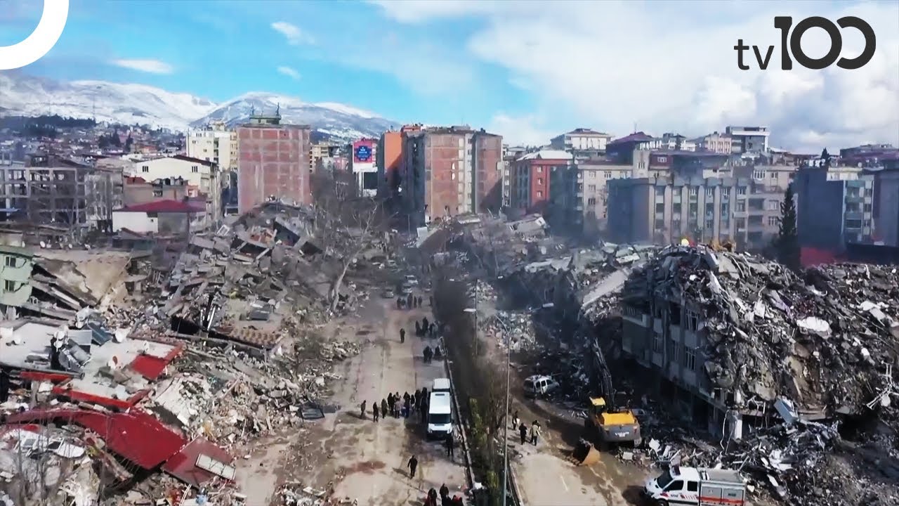 KAHRAMANMARAŞ HAVADAN GÖRÜNTÜLENDİ! ŞEHİR YERLE BİR! | TV100 Haber