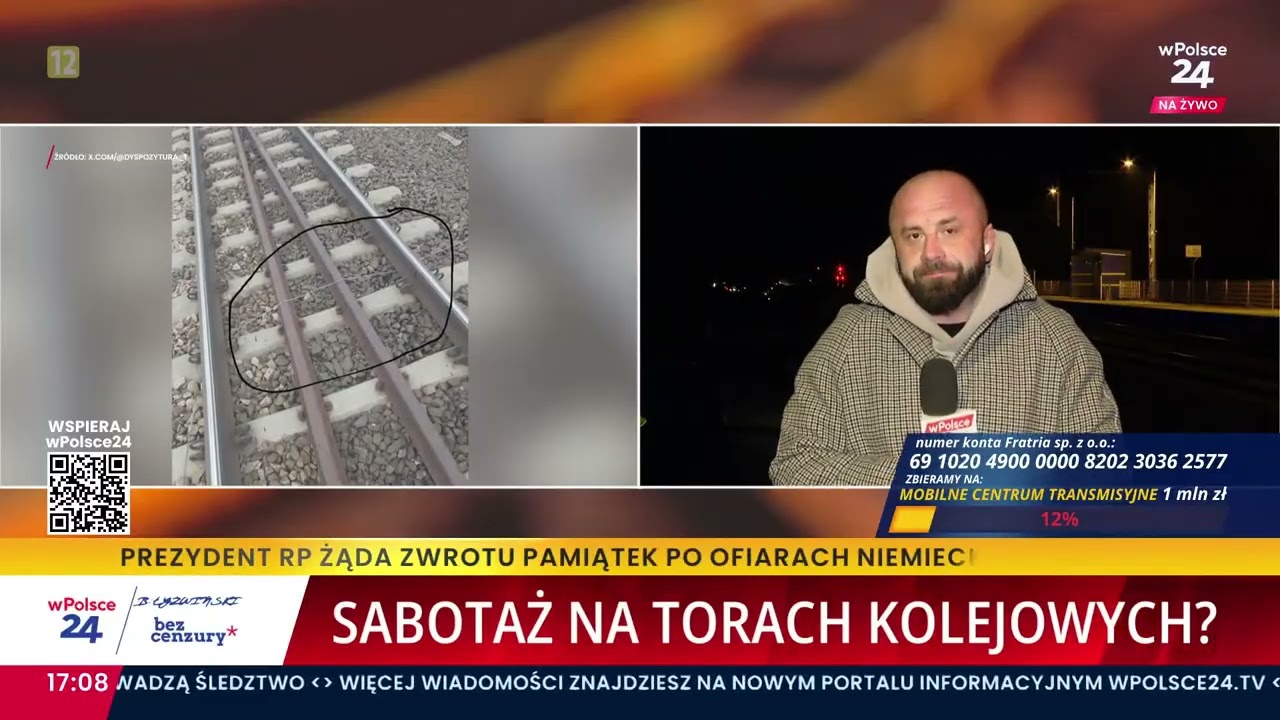 Wybuch był naprawdę potężny - R. Jarząbek dotarł do świadka eksplozji na torach