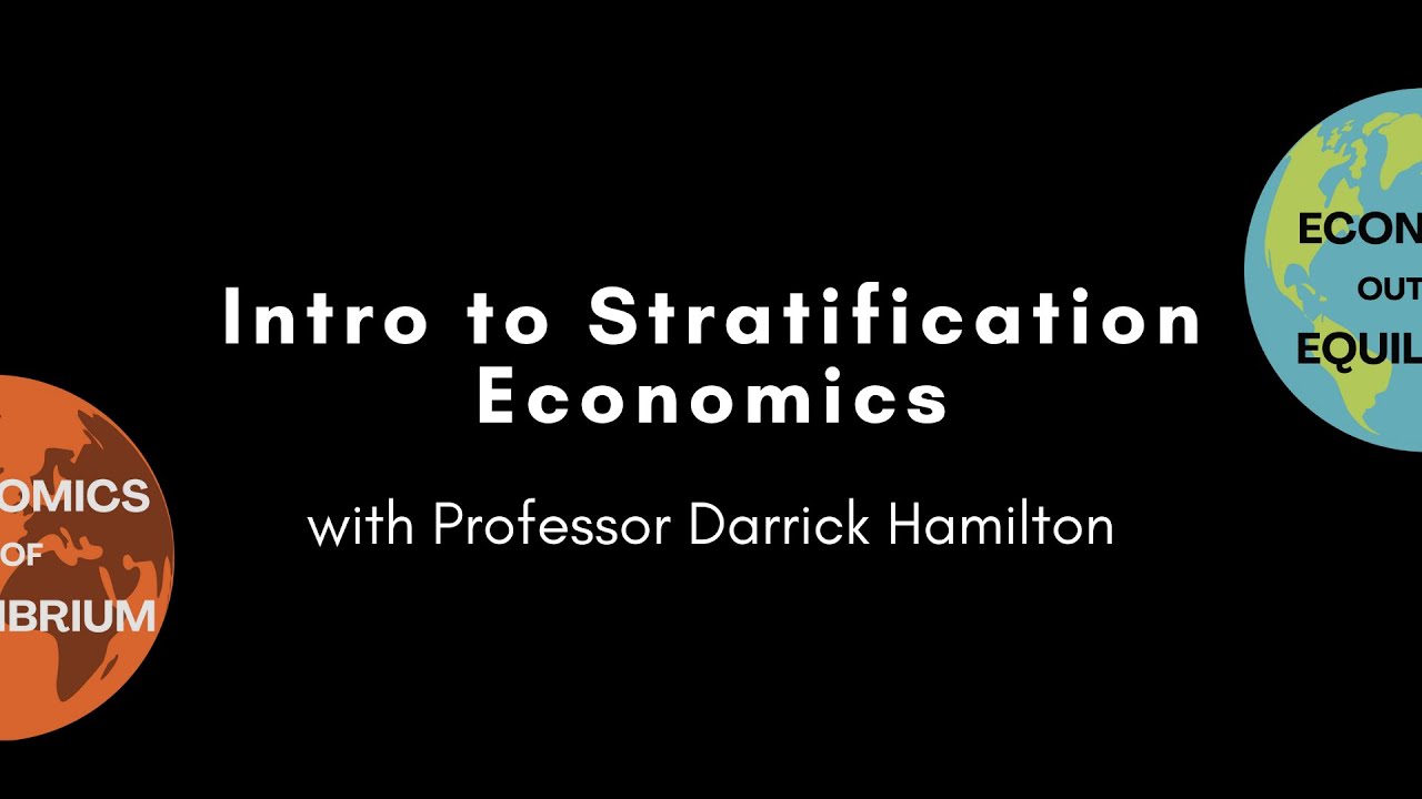 Intro to Stratification Economics with Professor Darrick Hamilton