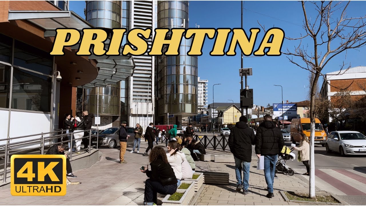 A Beautiful Day in Prishtina | Walking in 4K 60fps