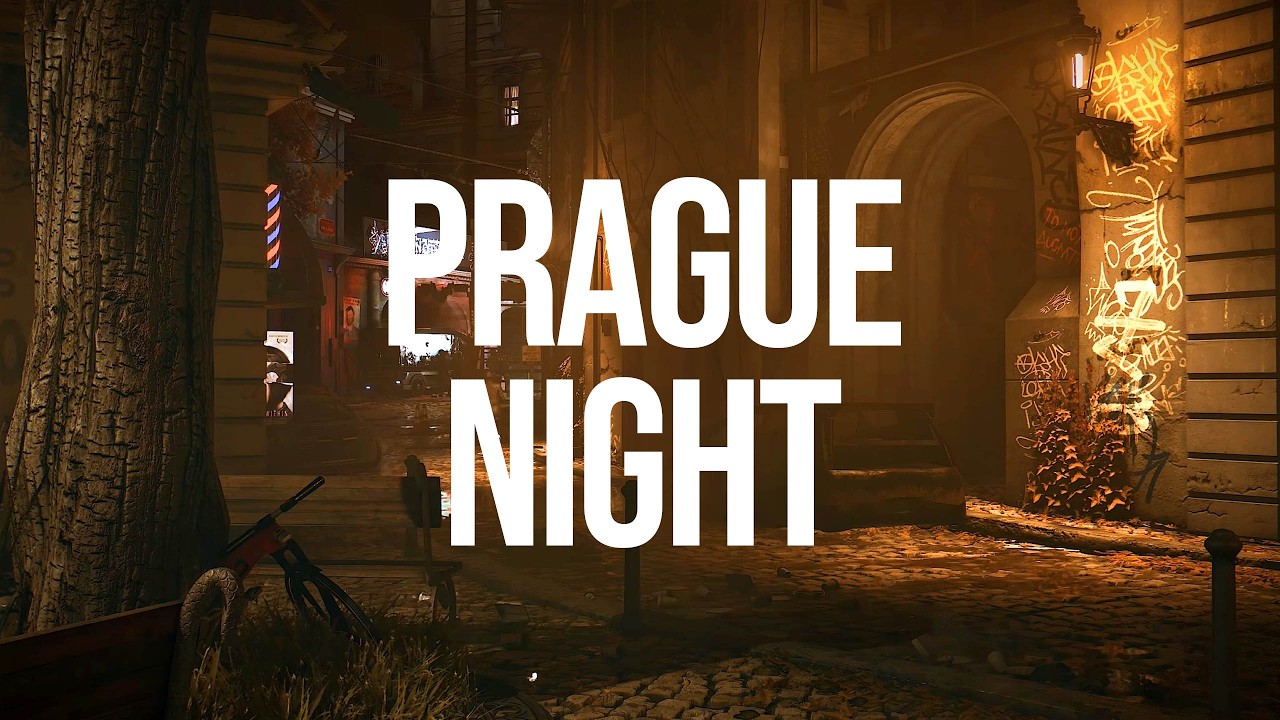 DEUS EX Mankind Divided Night in Prague 6 hours Ambience