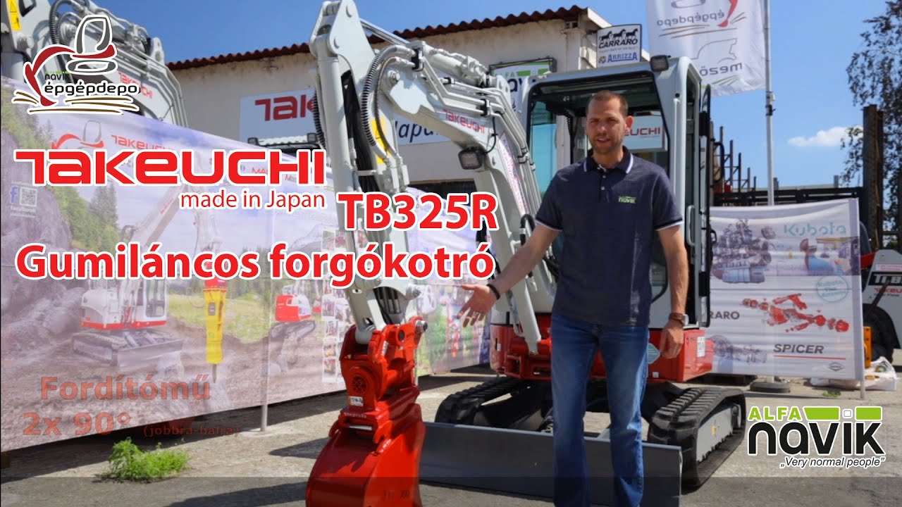 TAKEUCHI TB325R - Gumiláncos forgókotró