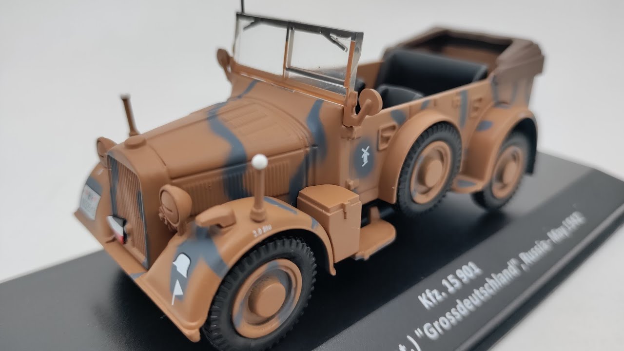 Vojenské automobily 2.sv.války č. 8 - KFZ. 15 Horsch 901, Infanterie-Div. (mot.) "Grossdeutschland"