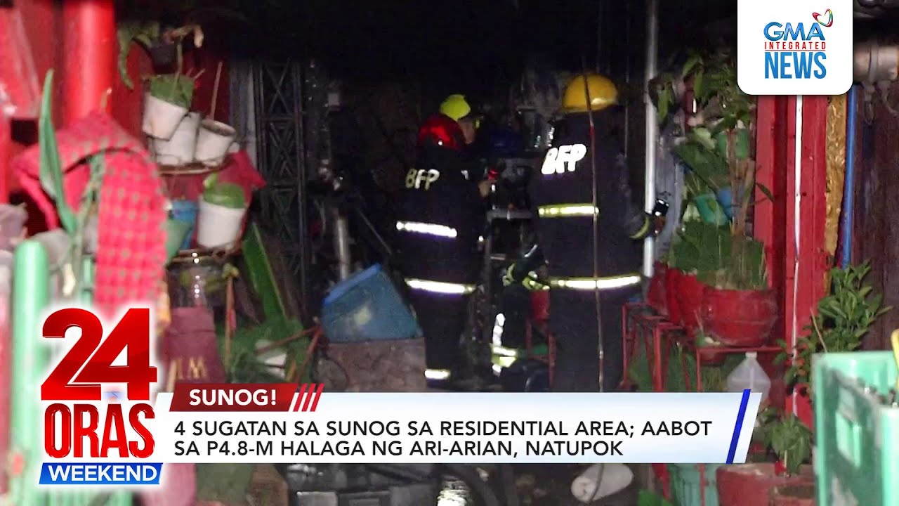 Online Exclusive - 4 Sugatan sa sunog sa residential area | 24 Oras Weekend