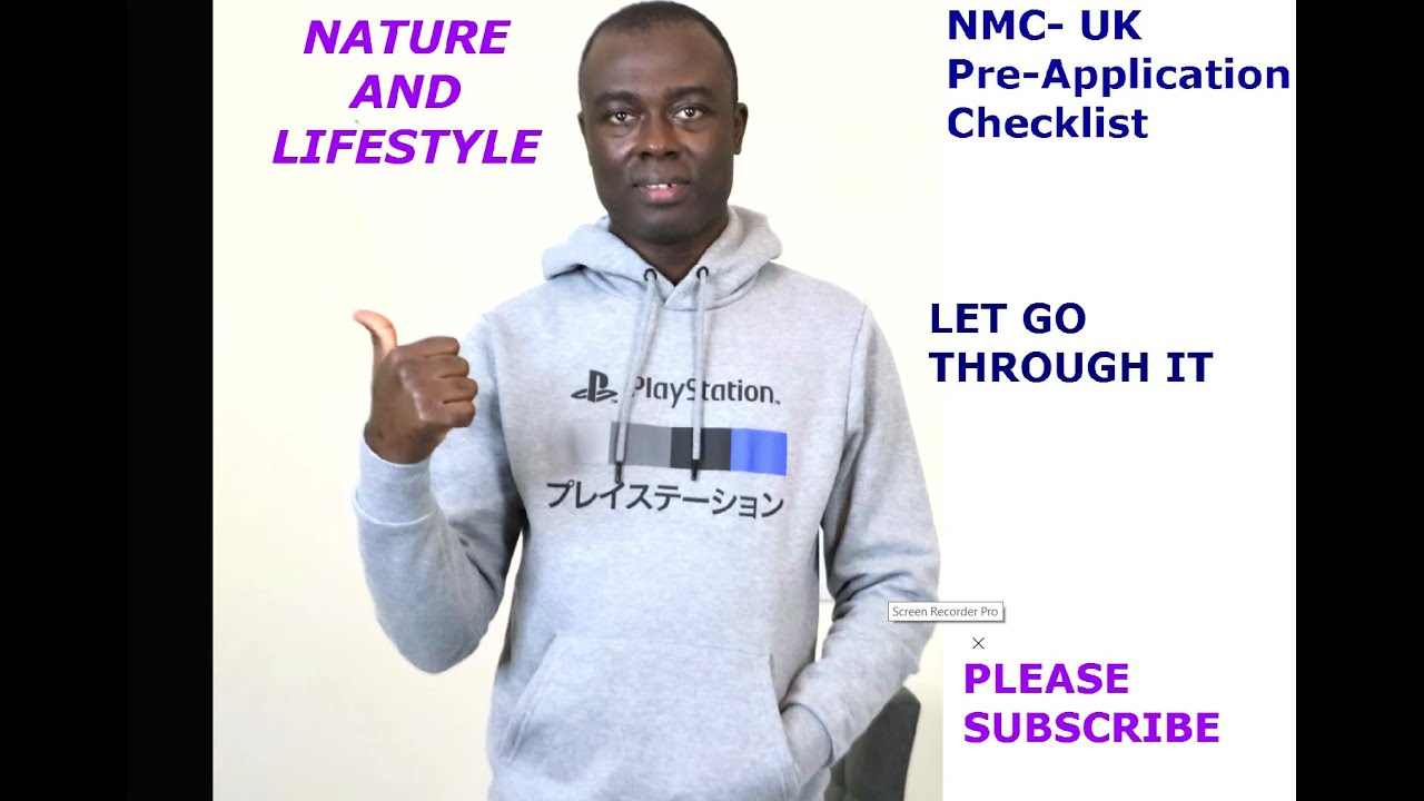 NMC-UK Pre-Application Checklist
