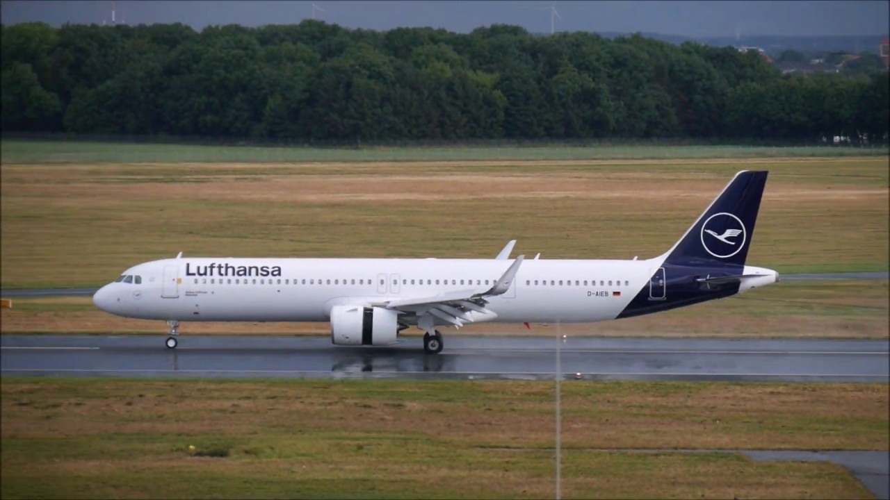 A330-200 Start und A321neo go-around und Landung am Flughafen Bremen