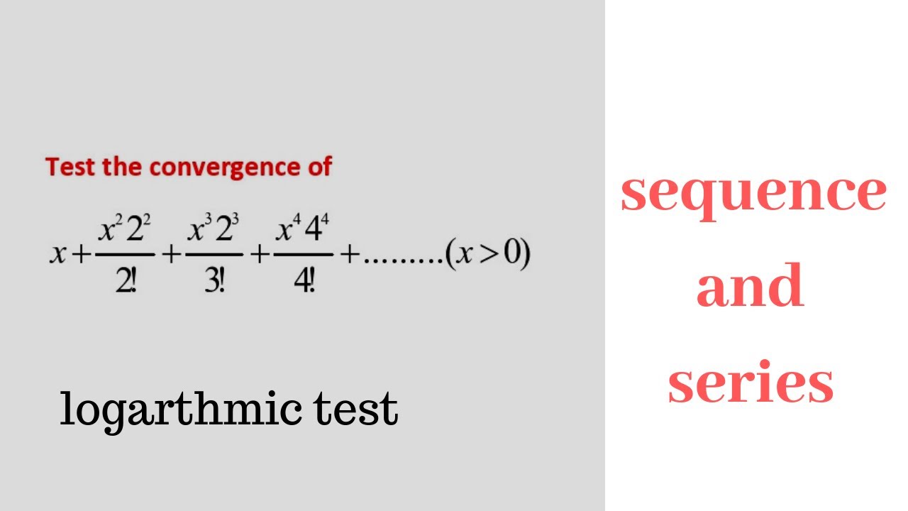 Logarithmic test method and Problem