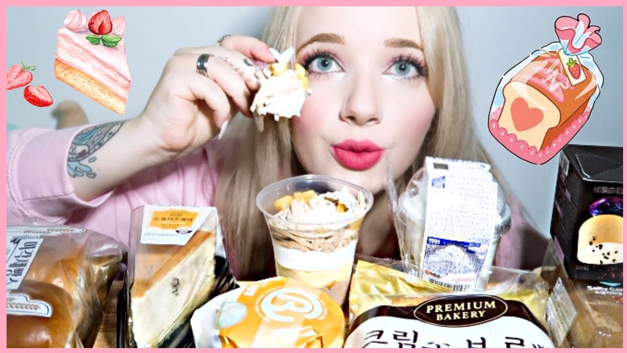 Convenience store desserts 🍰 mukbang