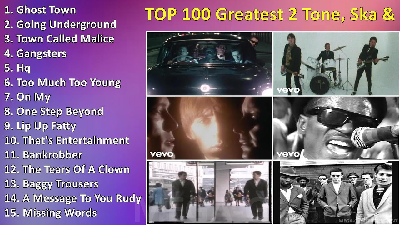 TOP 100 Greatest 2 Tone, Ska & Mod Revival Songs ~ Greatest Hits