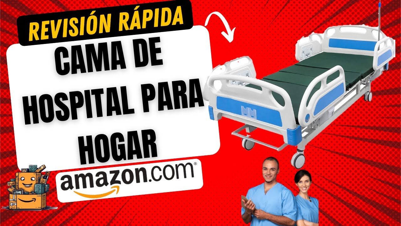 Cama Hospitalaria Profesional Electrica marca BIG ROOM. Incluye Colchon Porta Suero y Control Remoto