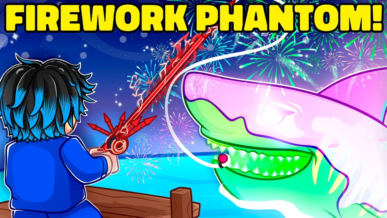 I Caught the First FIREWORK PHANTOM MEGALODON on Fisch!