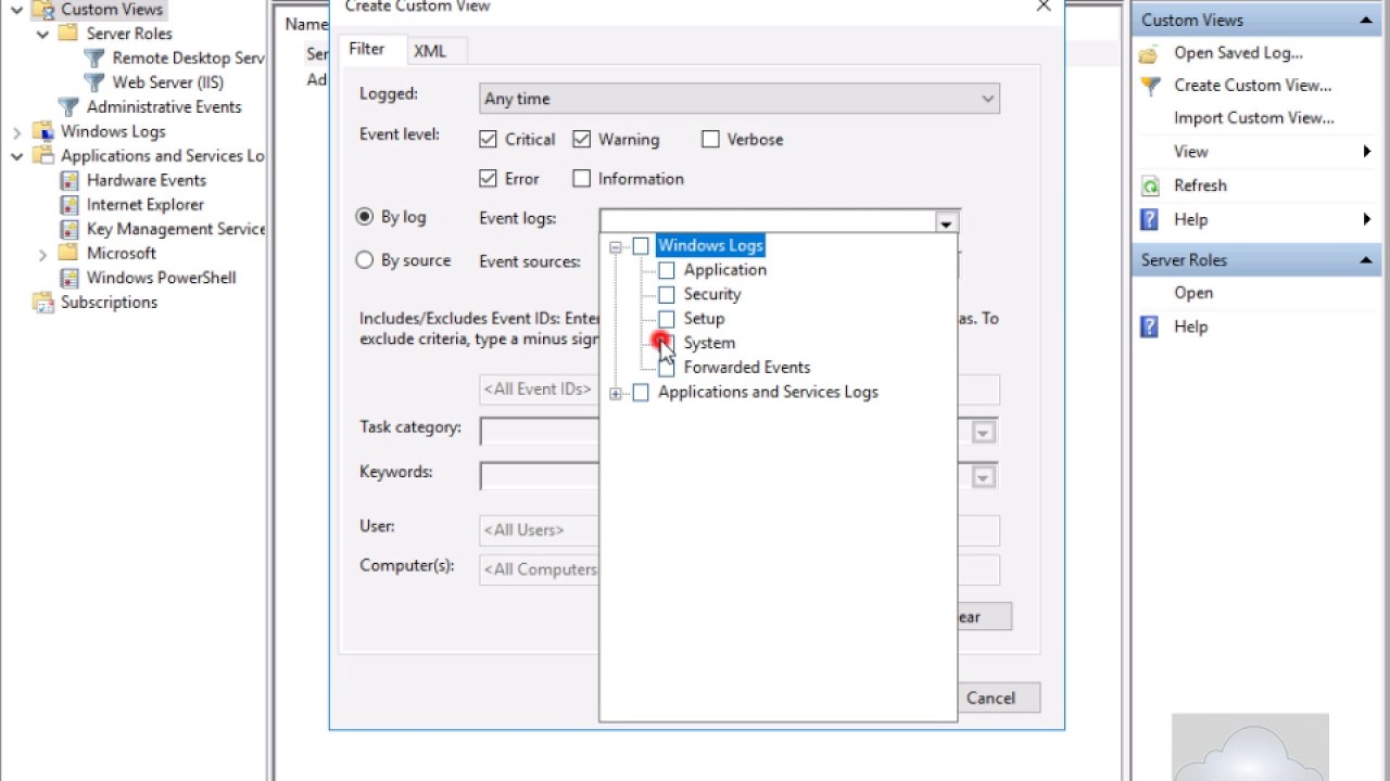 20740 Demo39 Creating A Custom View In Event Viewer