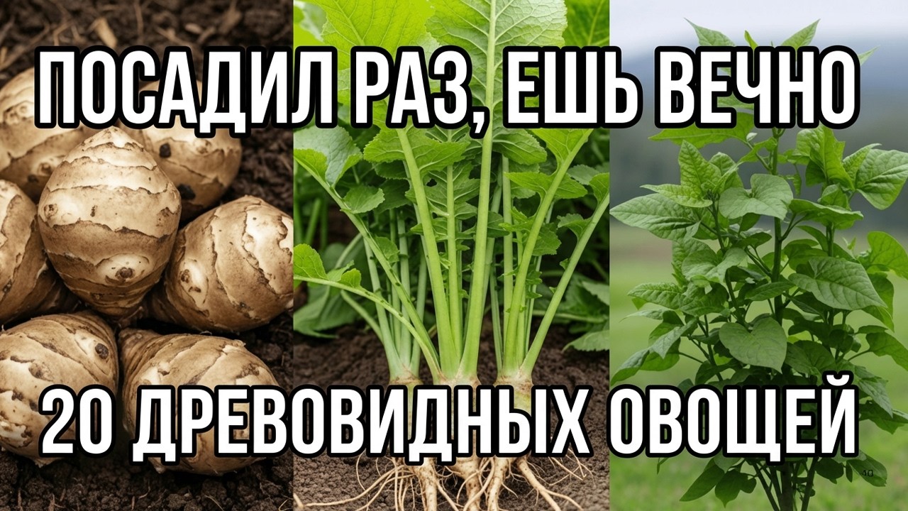 Эти 20 овощей растут как ФРУКТОВЫЕ ДЕРЕВЬЯ — посадил один раз, ешь НАВСЕГДА