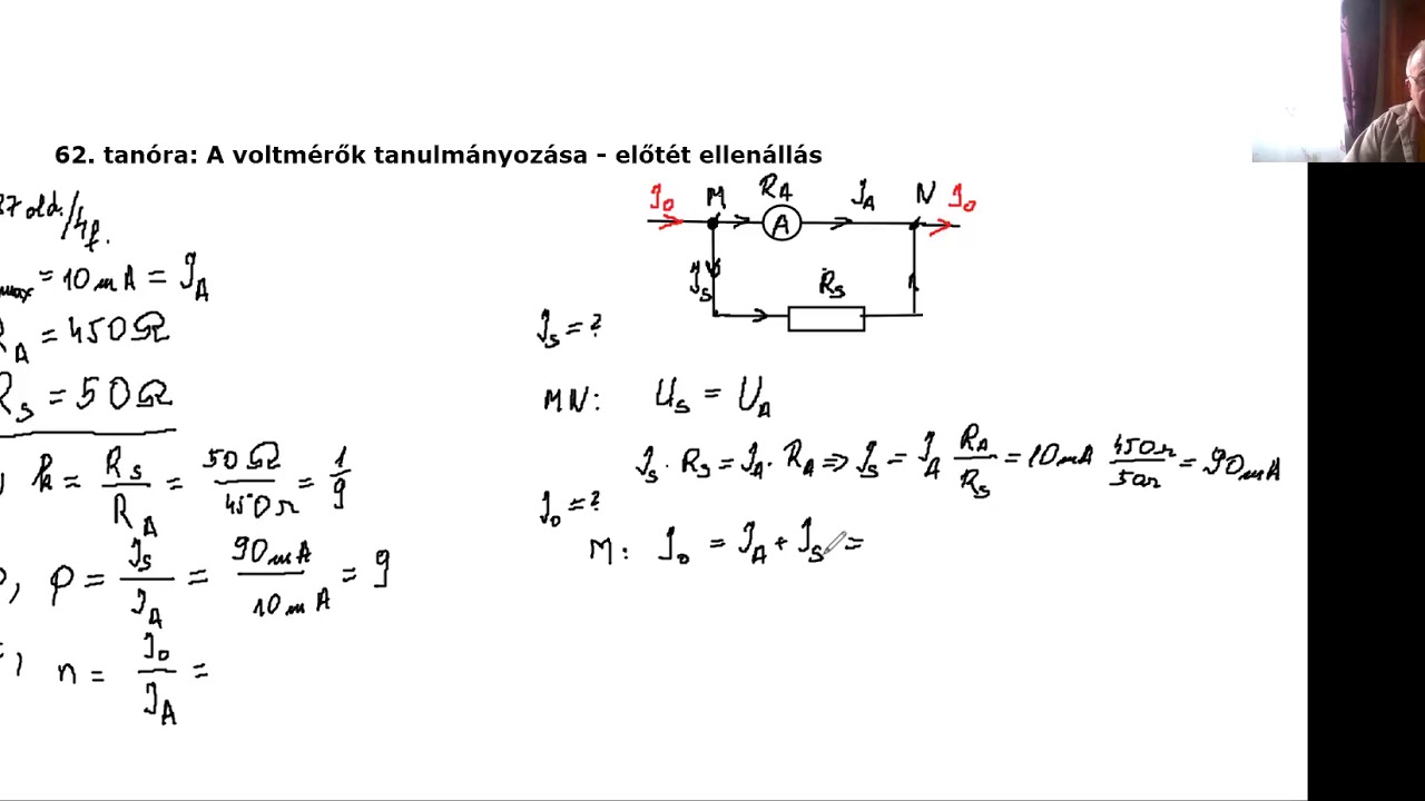 10. &eacute;vf. - Fizika/SD (Voltm&eacute;rők tanulm&aacute;nyoz&aacute;sa-előt&eacute;t ellen&aacute;ll&aacute;s)