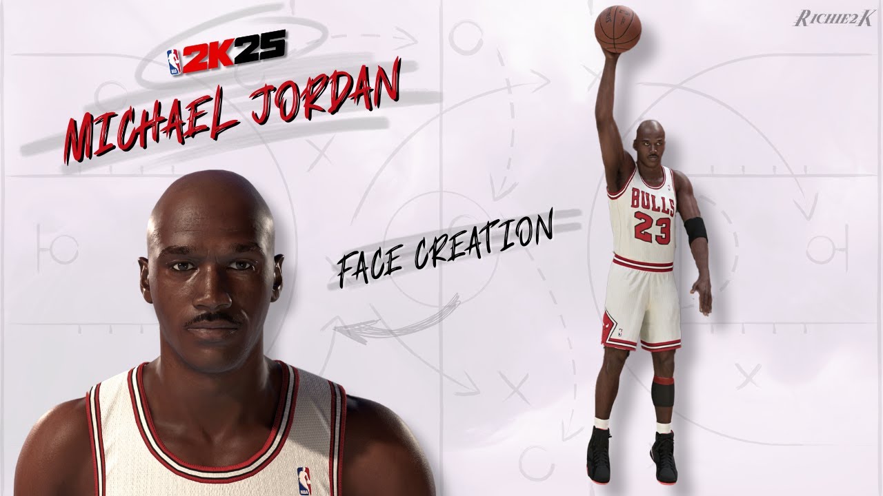 Michael Jordan Face Creation NBA 2K25