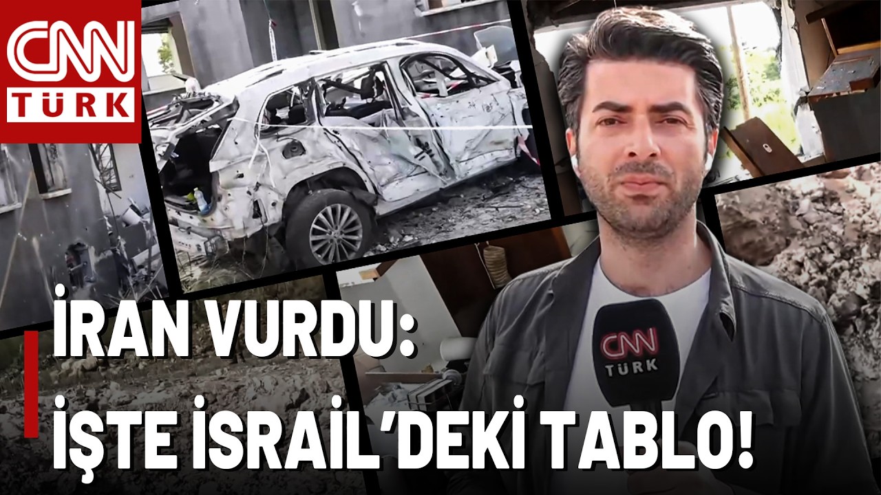 İran, İsrail'in Demir Kubbesini Deliyor! CNN TÜRK İran'ın Vurduğu Tel Aviv'deki Yıkımı Görüntüledi