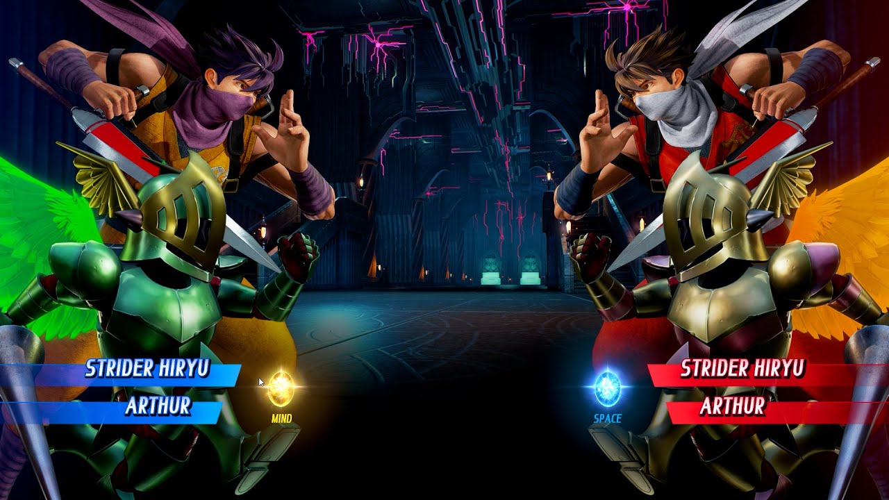 HIRYU STRIDER & GREEN ARTHUR VS RED STRIDER HIRYU & ARTHUR - Marvel vs Capcom Infinite Characters