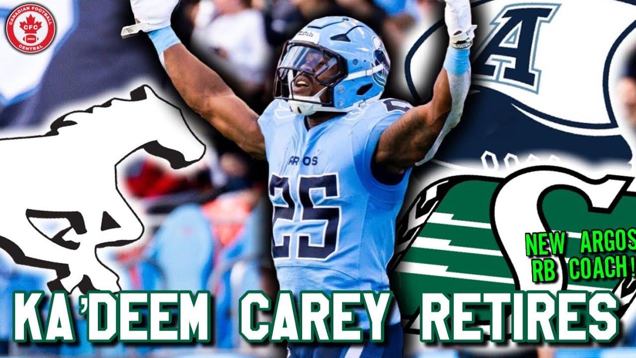 Ka'Deem Carey Retires! Becomes Argos RB Coach!
