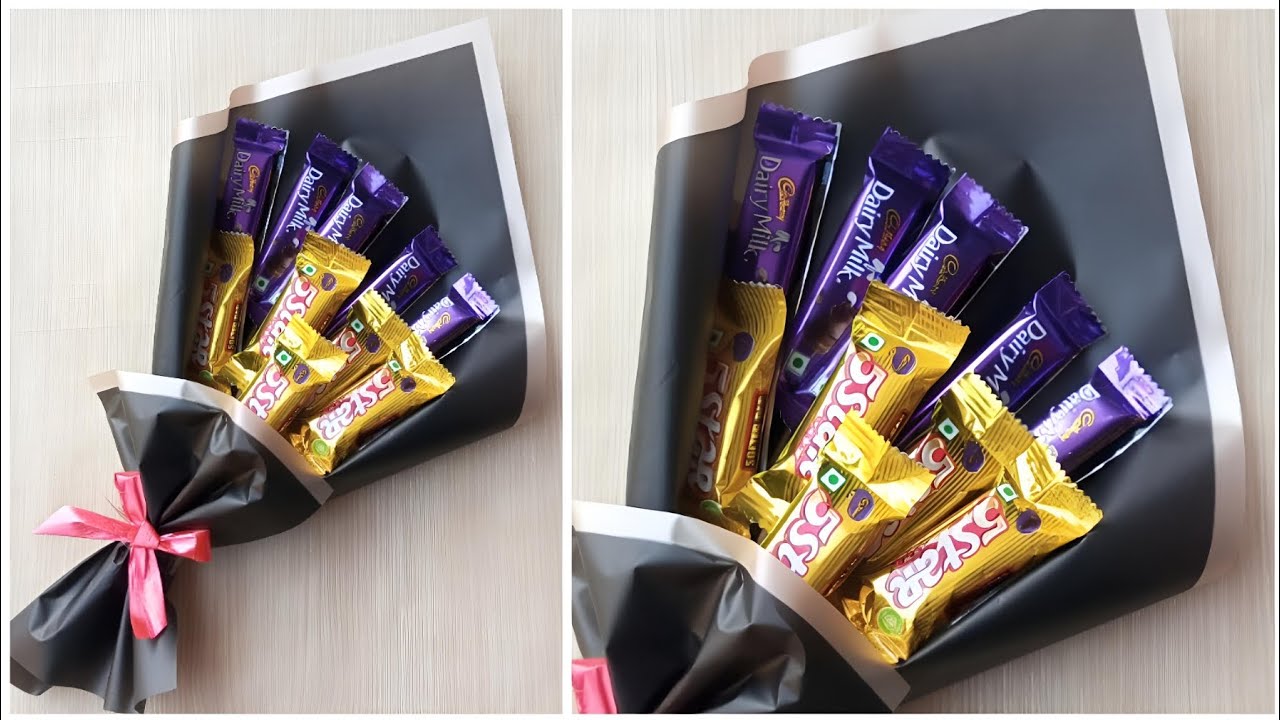 Chocolate🍫 gift Ideas 😱/Easy Chocolate🍫 bouquet💐 /How to make Chocolate bouquet #anishacraftideas