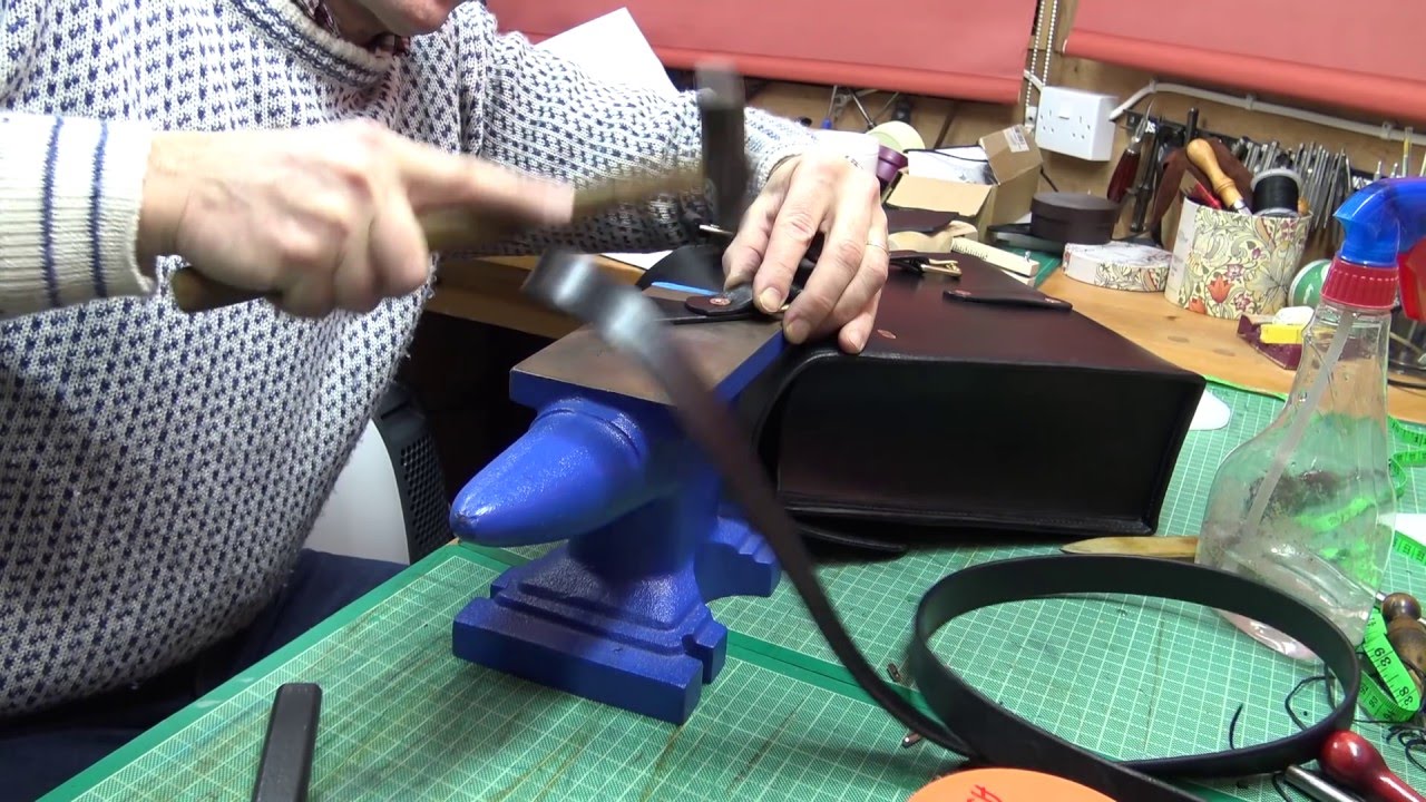Making a Leather Bag - Part 7 of 7 - Straps and Finishing