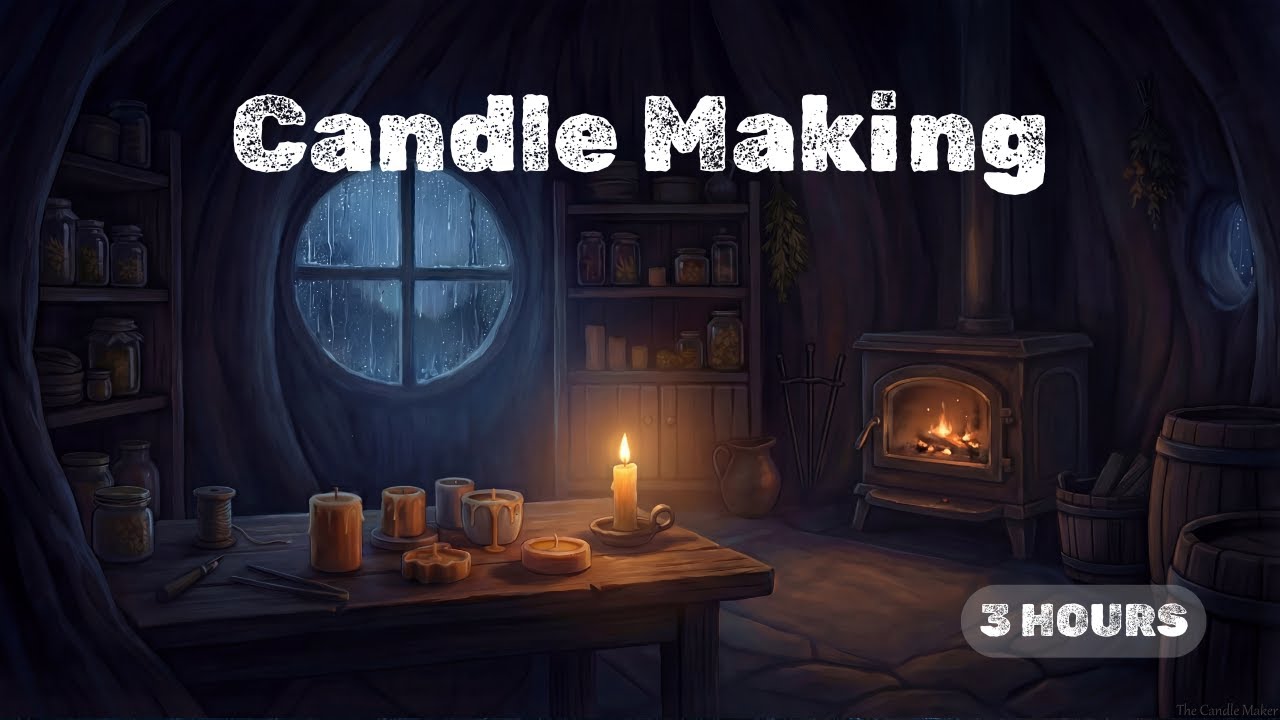 Candlelight in a Rainy Treehouse | 3 Hours of Cozy Sleep Story