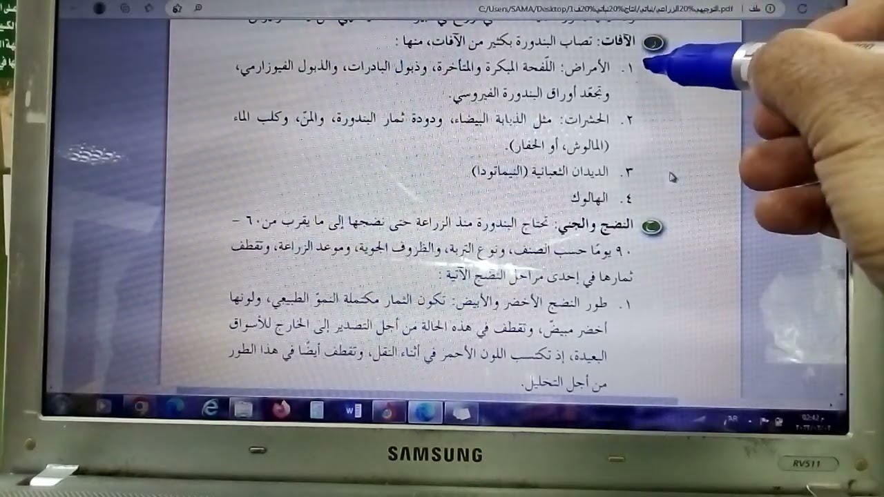 الانتاج النباتي - المستوى الثالث - الدرس السادس عشر - البندورة
