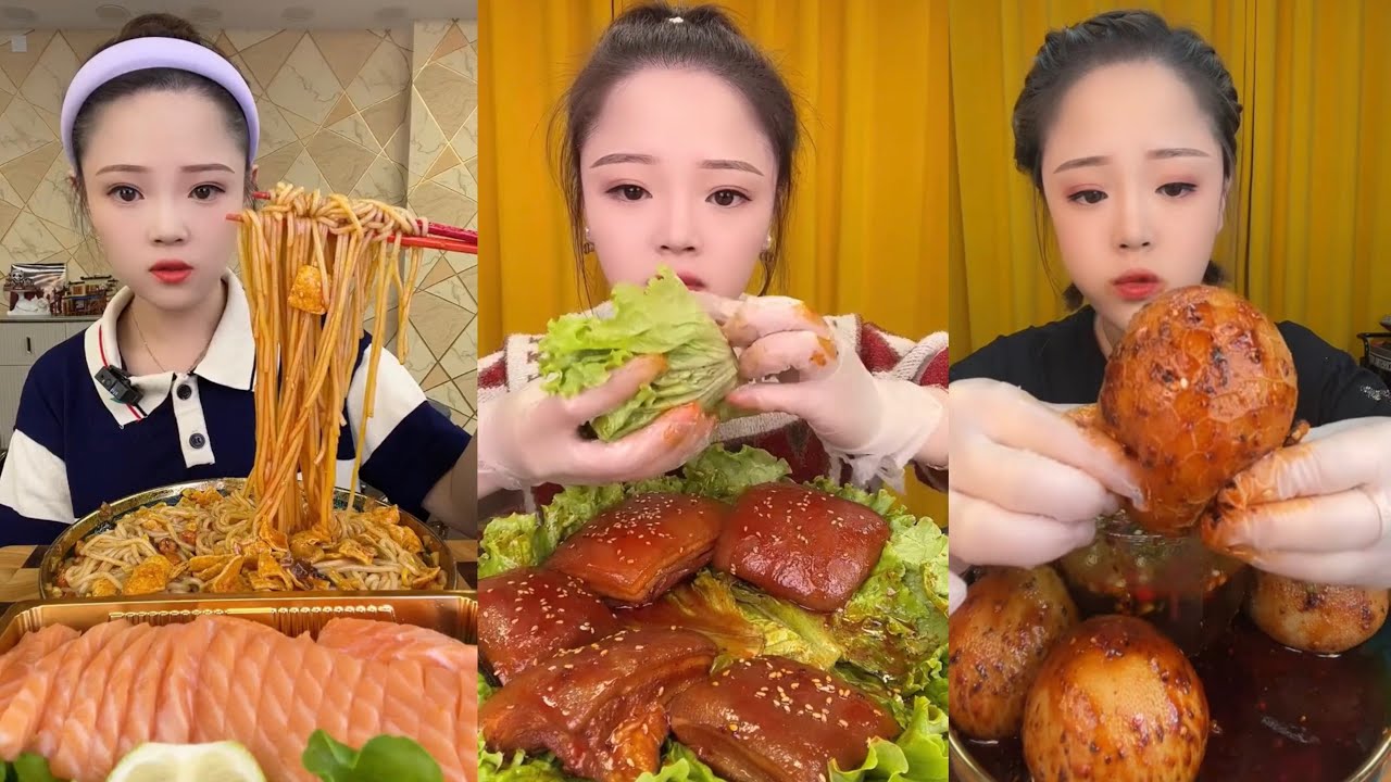 ASMR MUKBANG | Red Braised Pork Belly 