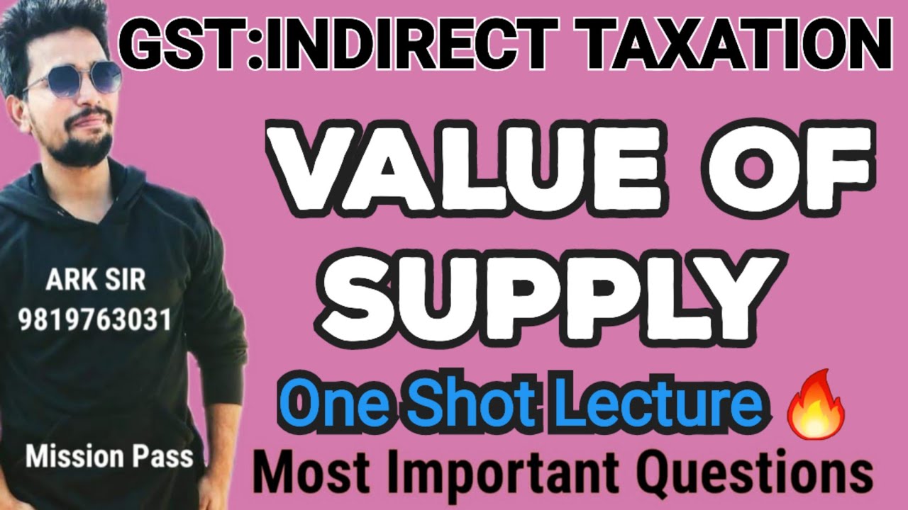 Value of Supply |2026 Indirect Taxation Gst|University Solution|TYBCOM Sem6| Imp QUESTION|ARK sir