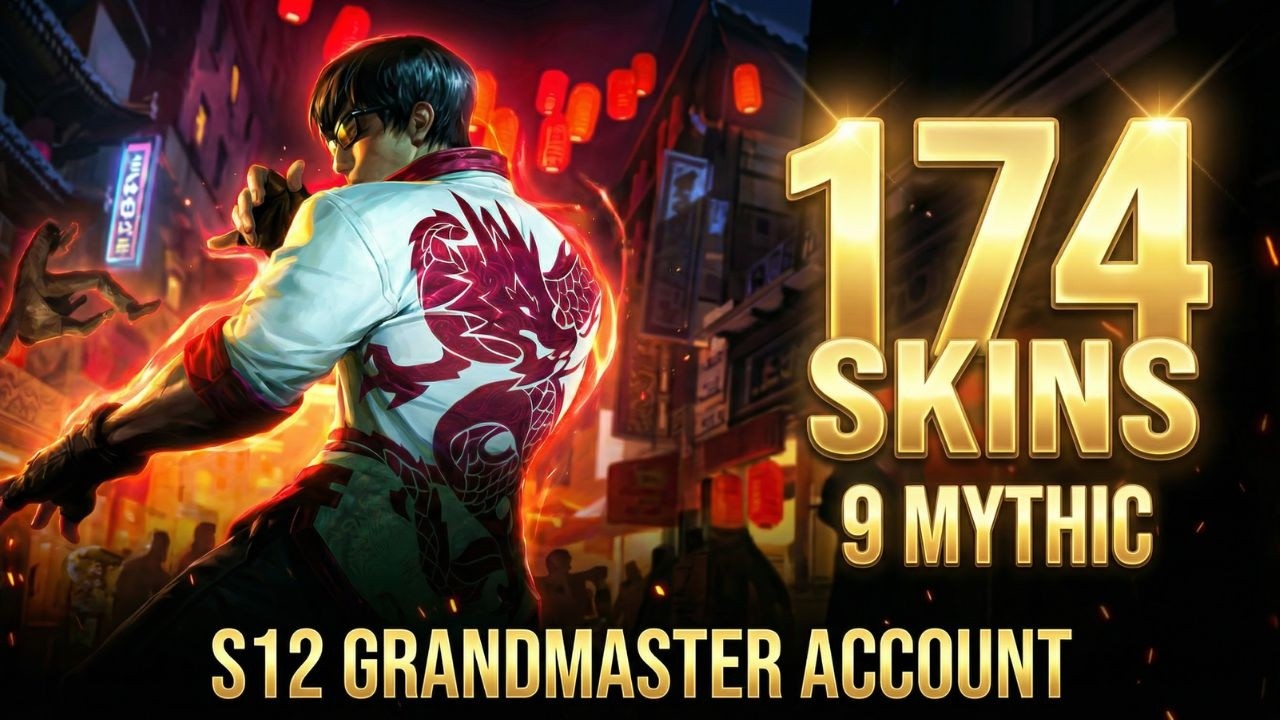 Wild Rift| S12 GR Account | 101 Champions | 174 Skins, 9 Mythic, 33 Legendary, 79 Epic (Showcase)