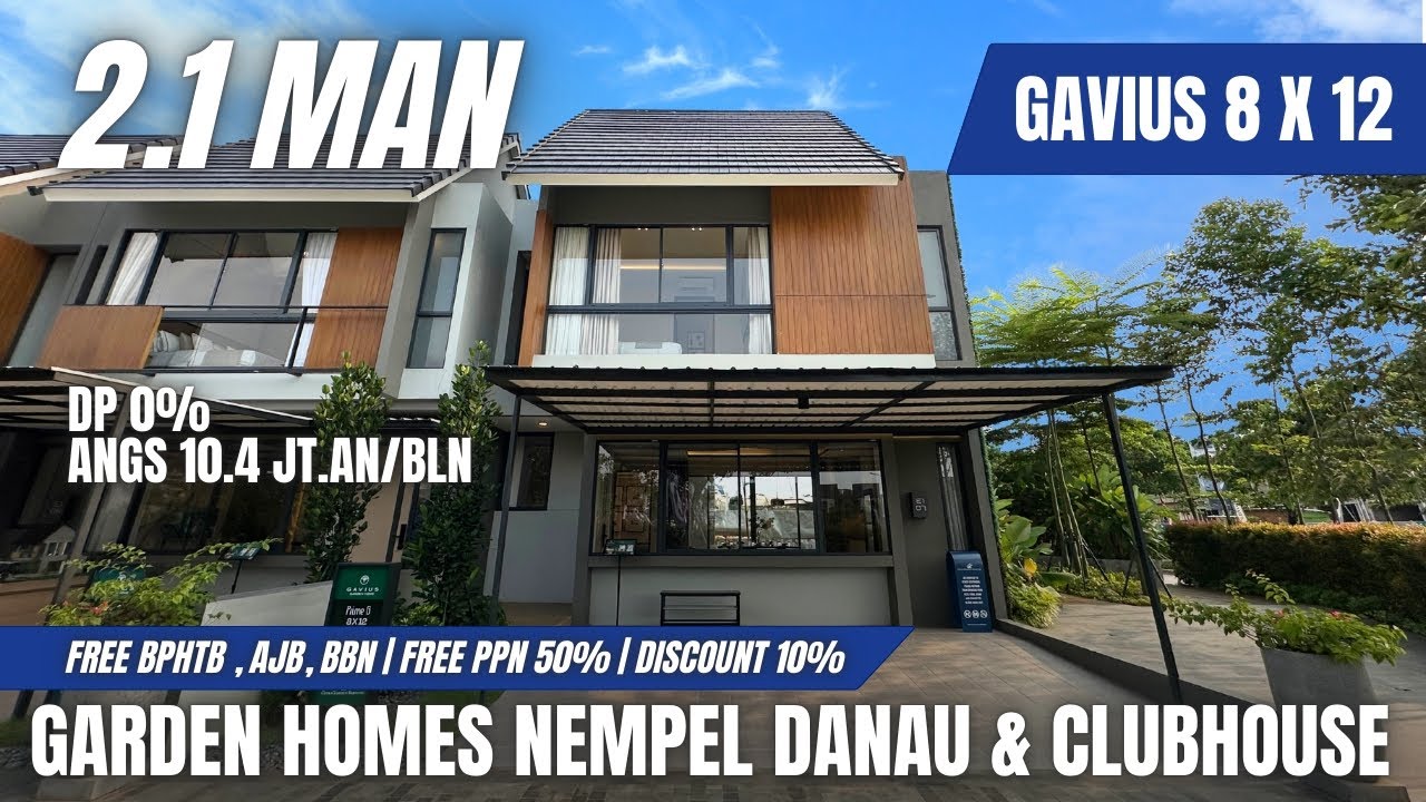 CICIL 10 JUTAAN DAPAT RUMAH SELUAS INI ⁉️- GAVIUS 8X12 CITRA GARDEN SERPONG