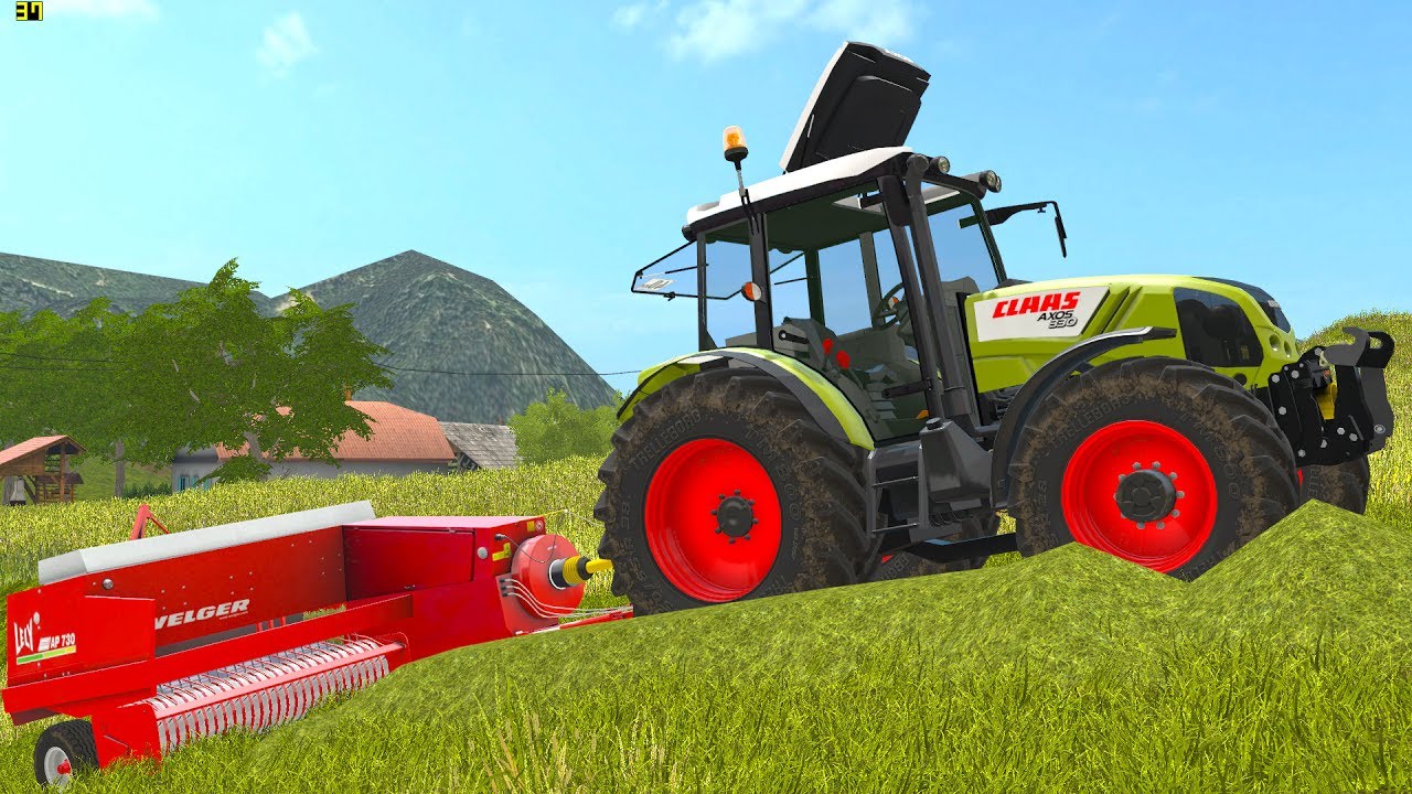 Baling small square bales in South-east Slovenia - Farming 17