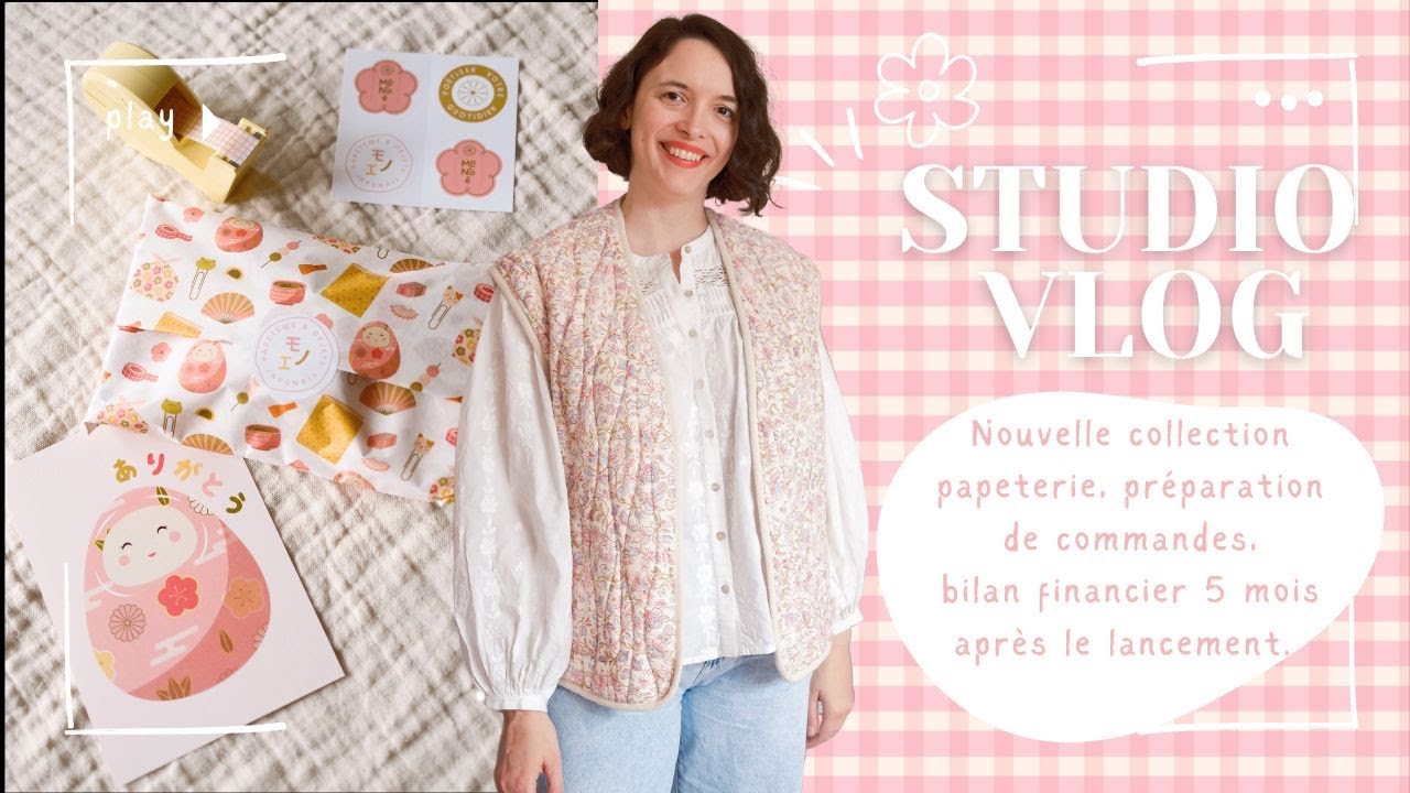 Studio vlog 💛 Bilan financier 5 mois apr&egrave;s le lancement, nouvelle collection et pr&eacute;pa des commandes