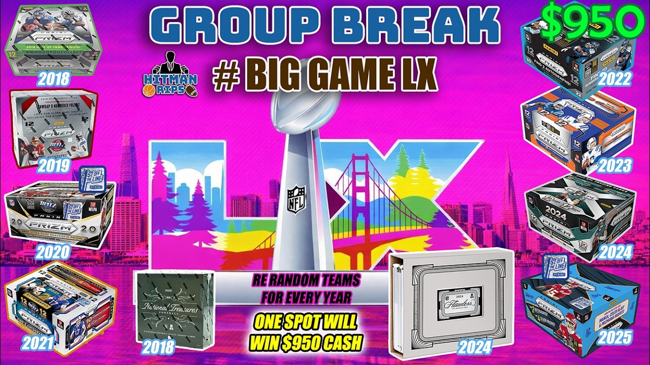 BIG GAME LX BREAK! 8 YEARS OF PRIZM, 2018 NT & 2024 FLAWLESS!