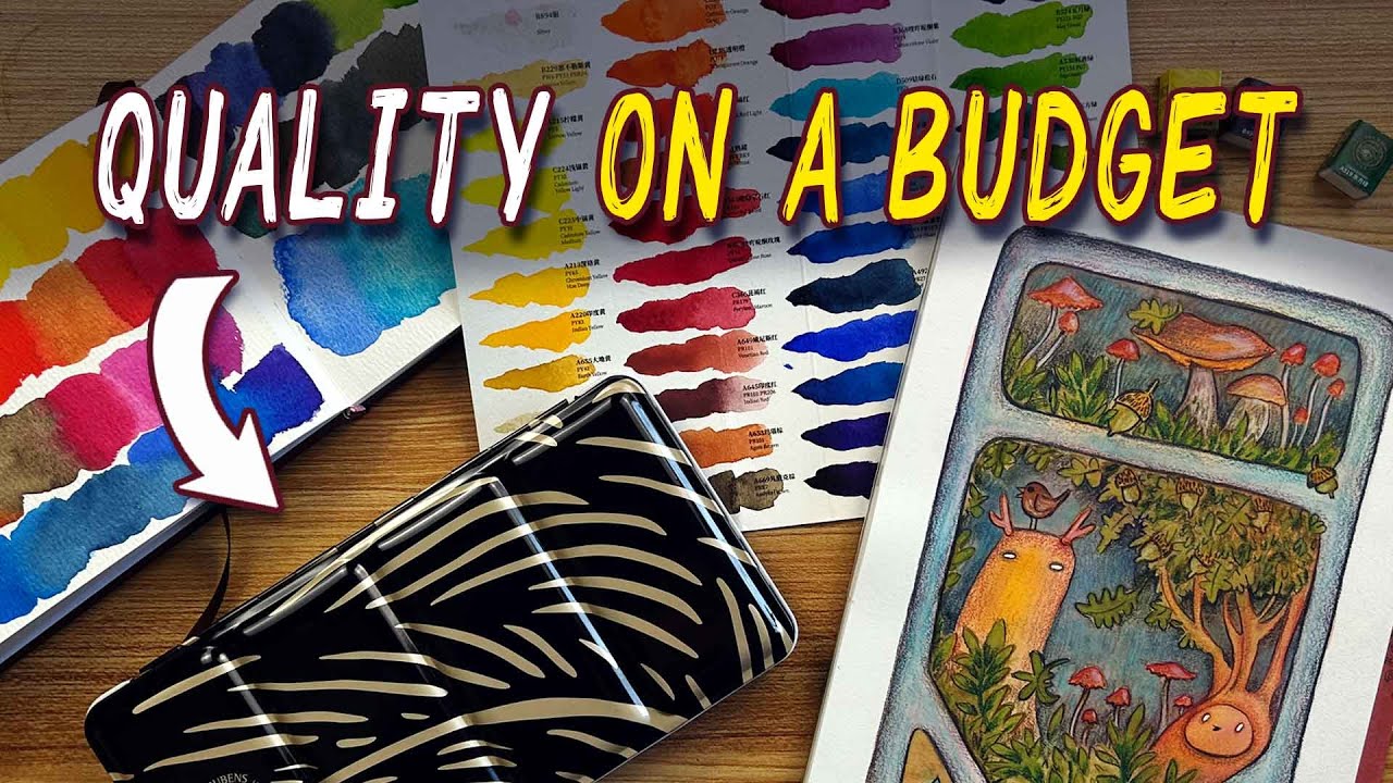 Affordable but Beautiful 🎨 Paul Rubens 48 Watercolor Review + Cozy Autumn Painting