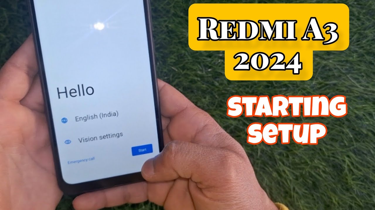 Redmi a3 2024 starting setup | Redmi a3 2024 new phone chalu kaise Karen | redmi a3 starting Setup