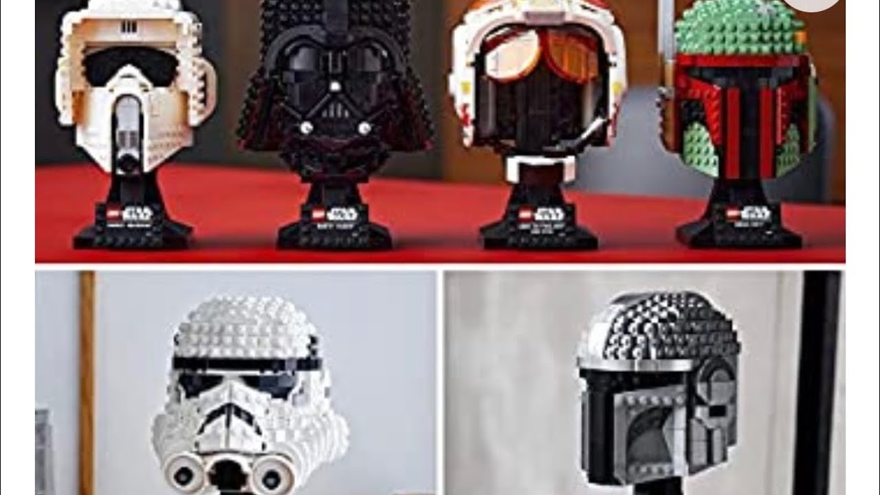 Gift 🎁 & Home Decor Idea- LEGO Star Wars Fun (Red Five Helmet) Collectible Bldg Kit  w/  Amazon Link