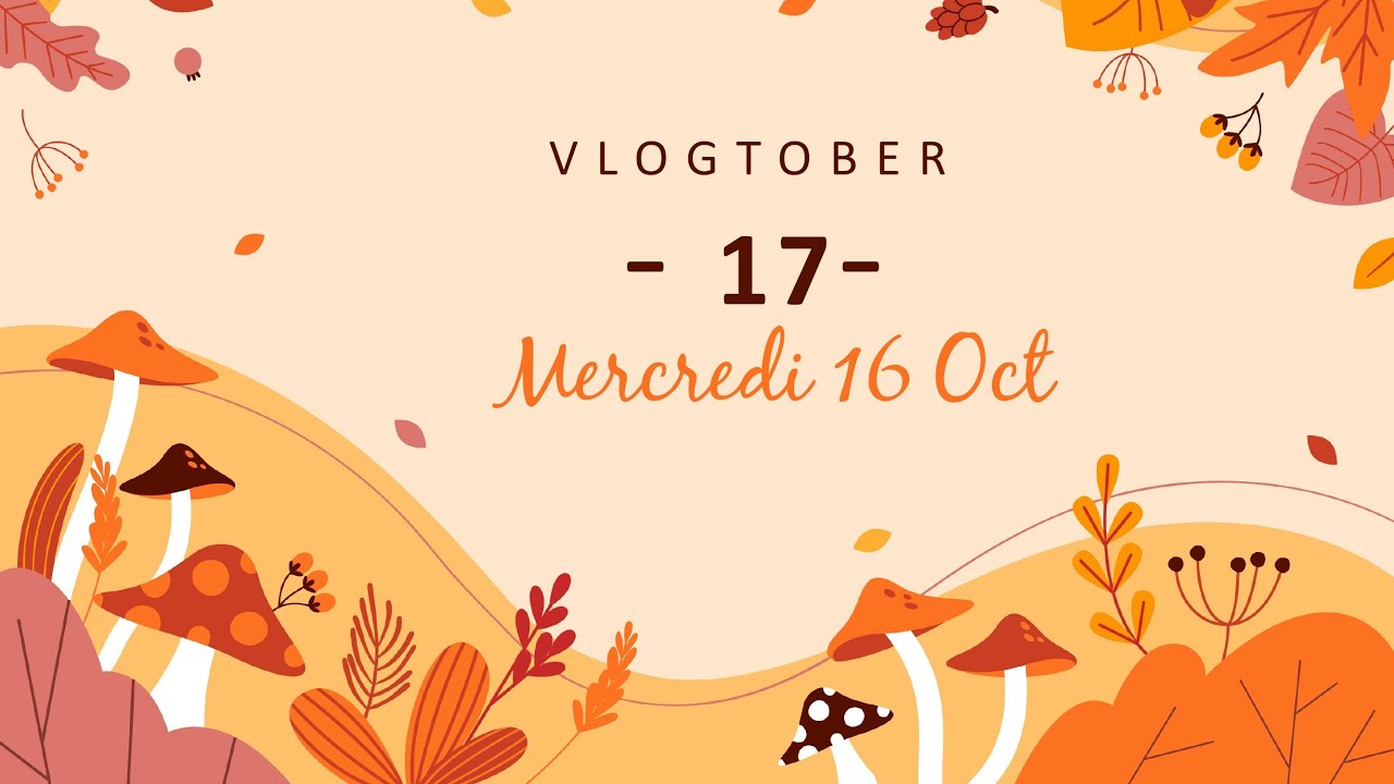 Vlogtober 17 : Mercredi 16 Oct