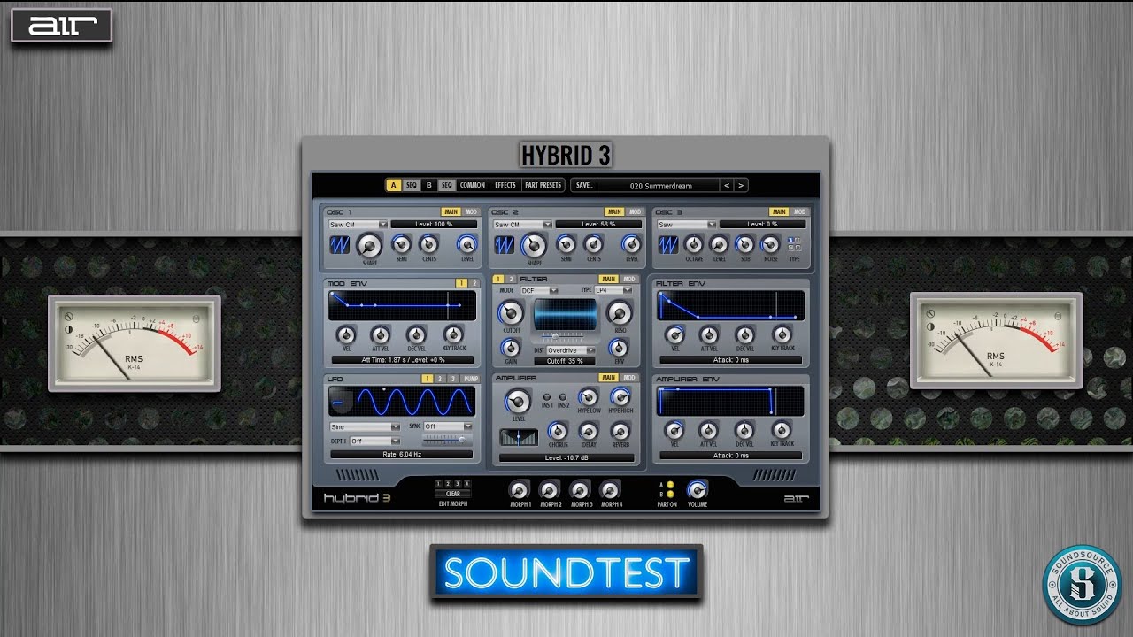 HYBRID 3 AIR Music Technology - SOUNDTEST