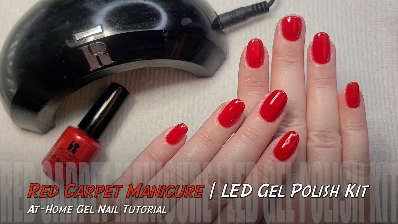 At-Home Gel Nails | Red Carpet Manicure | Gel Polish Pro Kit tutorial