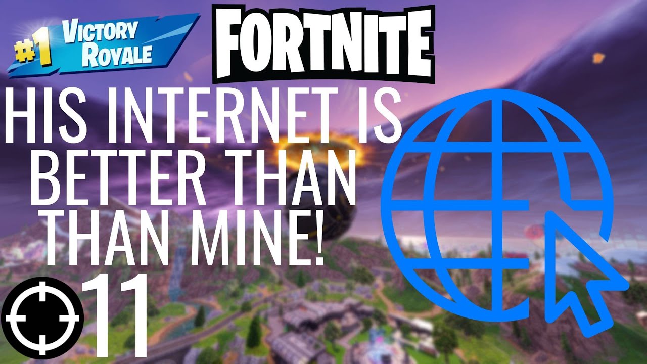 Playing Fortnite Solo HIS INTERNET IS BETTER THAN MINE!